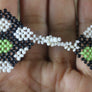 Art# K86 inch 3.5 + Original Kayapo Traditional Peyote stitch Beaded Bracelet from Brazil.