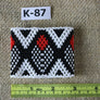 Art# K87 3 inch Original Kayapo Traditional Peyote stitch Beaded Bracelet from Brazil.