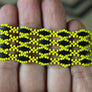 Art# K104 3 inch Original Kayapo Traditional Peyote stitch Beaded Bracelet from Brazil.