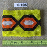 Art# K106 4 inch Original Kayapo Traditional Peyote stitch Beaded Bracelet from Brazil.