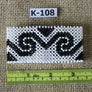 Art# K108 3.5 inch Original Kayapo Traditional Peyote stitch Beaded Bracelet from Brazil.