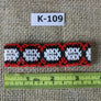Art# K109 3.5 inch Original Kayapo Traditional Peyote stitch Beaded Bracelet from Brazil.