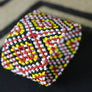 Art# K120 3 inch Original Kayapo Traditional Peyote stitch Beaded Bracelet from Brazil.