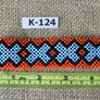 Art# K124 4+ inch Original Kayapo Traditional Peyote stitch Beaded Bracelet from Brazil.