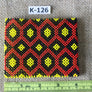 Art# K126 4 inch Original Kayapo Traditional Peyote stitch Beaded Bracelet from Brazil.