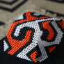 Art# K129 4 inch. Original Kayapo Traditional Peyote stitch Beaded Bracelet from Brazil.
