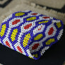 Art# K130 4 inch Original Kayapo Traditional Peyote stitch Beaded Bracelet from Brazil.