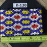 Art# K130 4 inch Original Kayapo Traditional Peyote stitch Beaded Bracelet from Brazil.