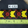 Art# K132 3.5+ inch Original Kayapo Traditional Peyote stitch Beaded Bracelet from Brazil.