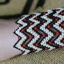 Art# K138 Original Kayapo Traditional Peyote stitch Beaded Bracelet from Brazil.