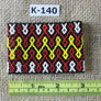 Art# K140 3 inch Original Kayapo Traditional Peyote stitch Beaded Bracelet from Brazil.