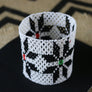 Art# K141 3+ inch Original Kayapo Traditional Peyote stitch Beaded Bracelet from Brazil.