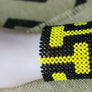 Art# K147 4 inch. Original Kayapo Traditional Peyote stitch Beaded Bracelet from Brazil.