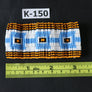 Art# K150 3.5 inch Original Kayapo Traditional Peyote stitch Beaded Bracelet from Brazil.