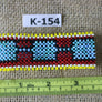 Art# K154 3.5+ inch Original Kayapo Traditional Peyote stitch Beaded Bracelet from Brazil.