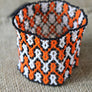 Art# K159 3.5 inch Original Kayapo Traditional Peyote stitch Beaded Bracelet from Brazil.