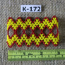 Art# K172 3 inch Original Kayapo Traditional Peyote stitch Beaded Bracelet from Brazil.