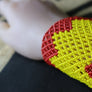 Art# K174 3.5+ inch Original Kayapo Traditional Peyote stitch Beaded Bracelet from Brazil.
