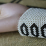 Art# K175 3+ inch Original Kayapo Traditional Peyote stitch Beaded Bracelet from Brazil.