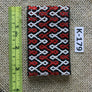 Art# K179 3+ inch. Original Kayapo Traditional Peyote stitch Beaded Bracelet from Brazil.