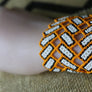 Art# K181 3.5 inch. Original Kayapo Traditional Peyote stitch Beaded Bracelet from Brazil.