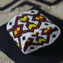 Art# K191 3+inch. Original Kayapo Traditional Peyote stitch Beaded Bracelet from Brazil.