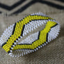 Art# K194 3.5+ inch. Original Kayapo Traditional Peyote stitch Beaded Bracelet from Brazil.