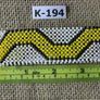 Art# K194 3.5+ inch. Original Kayapo Traditional Peyote stitch Beaded Bracelet from Brazil.