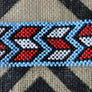 Art# K197 3.5+ inch. Original Kayapo Traditional Peyote stitch Beaded Bracelet from Brazil.