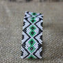 Art# K202 3+inch. Original Kayapo Traditional Peyote stitch Beaded Bracelet from Brazil.