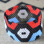 Art# K204 4.5 inch. Original Kayapo Traditional Peyote stitch Beaded Bracelet from Brazil.