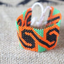 Art# K206 3+ inch. Original Kayapo Traditional Peyote stitch Beaded Bracelet from Brazil.