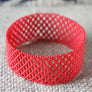 Art# K207 3+ inch. Original Kayapo Traditional Peyote stitch Beaded Bracelet from Brazil.
