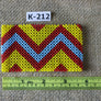 Art# K212 3.5+ inch. Original Kayapo Traditional Peyote stitch Beaded Bracelet from Brazil.
