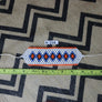 Art# K216 3+ inch. Original Kayapo Traditional Peyote stitch Beaded Bracelet from Brazil.
