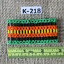 Art# K218 2.5+ inch. Original Kayapo Traditional Peyote stitch Beaded Bracelet from Brazil.