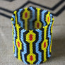Art# K230 4.5 inch. Original Kayapo Traditional Peyote stitch Beaded Bracelet from Brazil.