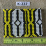 Art# K237 4 inch. Original Kayapo Traditional Peyote stitch Beaded Bracelet from Brazil.