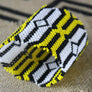 Art# K237 4 inch. Original Kayapo Traditional Peyote stitch Beaded Bracelet from Brazil.