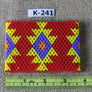 Art# K241 3.5+ inch. Original Kayapo Traditional Peyote stitch Beaded Bracelet from Brazil.