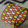 Art# K244 3+ inch. Original Kayapo Traditional Peyote stitch Beaded Bracelet from Brazil.