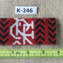 Art# K246 3.5+ inch. Original Kayapo Traditional Peyote stitch Beaded Bracelet from Brazil.