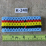 Art# K248 3.5 inch. Original Kayapo Traditional Peyote stitch Beaded Bracelet from Brazil.