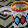 Art# K251 4.5+ inch. Original Kayapo Traditional Peyote stitch Beaded Bracelet from Brazil.