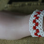 Art# K253 4+ inch. Original Kayapo Traditional Peyote stitch Beaded Bracelet from Brazil.