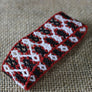 Art# K263 3+ inch. Original Kayapo Traditional Peyote stitch Beaded Bracelet from Brazil.