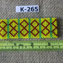Art# K265 3+ inch. Original Kayapo Traditional Peyote stitch Beaded Bracelet from Brazil.