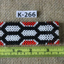Art# K266 3.5+ inch. Original Kayapo Traditional Peyote stitch Beaded Bracelet from Brazil.