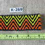 Art# K269 4+ inch. Original Kayapo Traditional Peyote stitch Beaded Bracelet from Brazil.