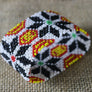 Art# K273 3+ inch. Original Kayapo Traditional Peyote stitch Beaded Bracelet from Brazil.